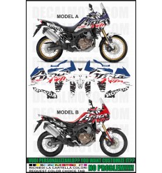 AFRICA TWIN CRF 1000 L SIGN TRICOLOR FULL COVER